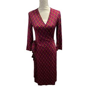 Diane Von Furstenberg Vintage Julian Silk Wrap Dress